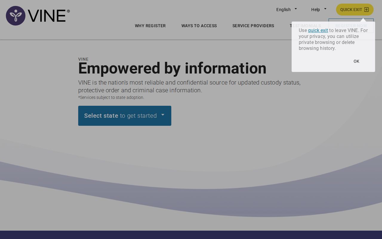 Plaquemines Parish VINELink inmate search entry